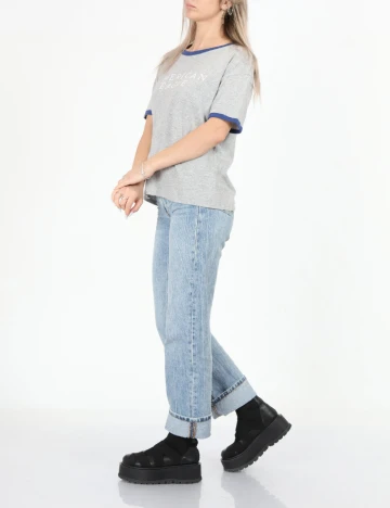 Tricou American Eagle, gri Gri