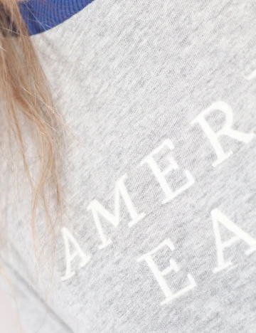 Tricou American Eagle, gri Gri