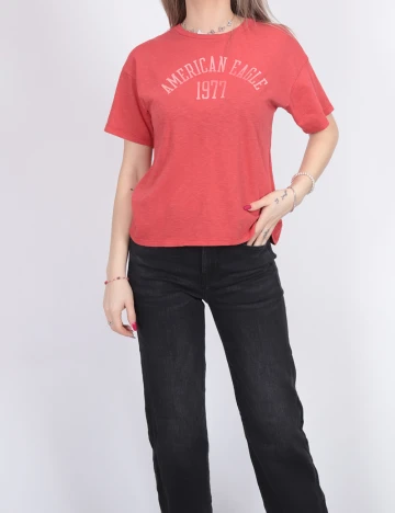Tricou American Eagle, rosu