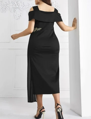 Rochie medie SHEIN CURVE, negru Negru