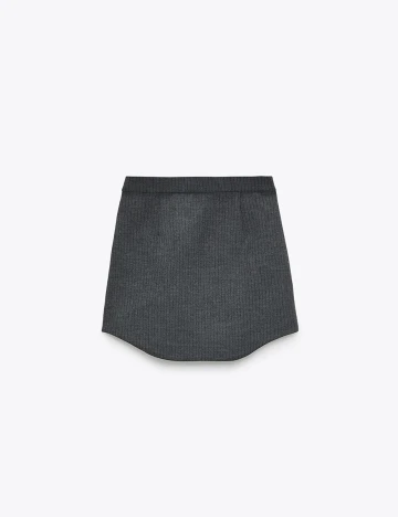 Fusta Zara, gri, M Gri