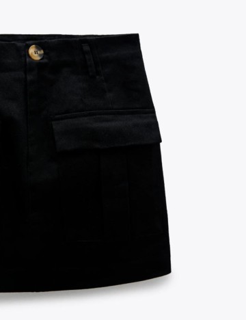 Fusta Zara, negru, S