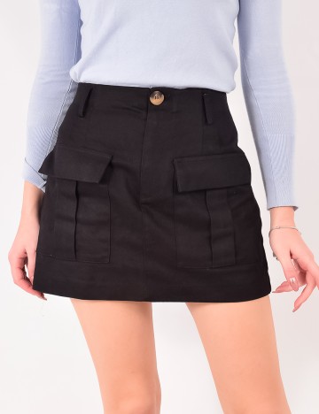 Fusta Zara, negru, S