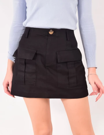 Fusta Zara, negru, S