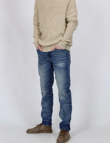 Blugi American Eagle, bleumarin Albastru