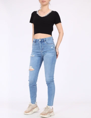 Blugi American Eagle, bleu