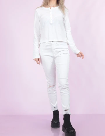 Blugi American Eagle, alb