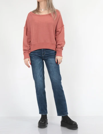 Bluza American Eagle, roz pudra inchis Roz