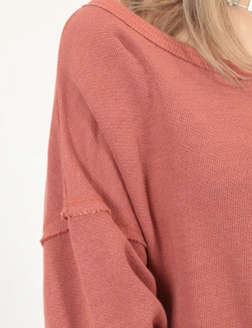 Bluza American Eagle, roz pudra inchis Roz