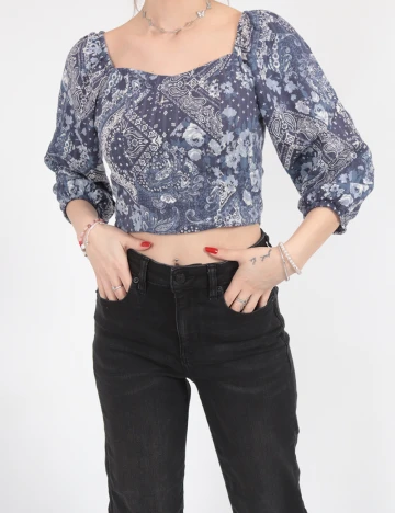 Top American Eagle, albastru Albastru