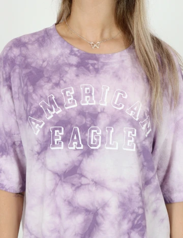 Tricou Oversize American Eagle, mov Mov