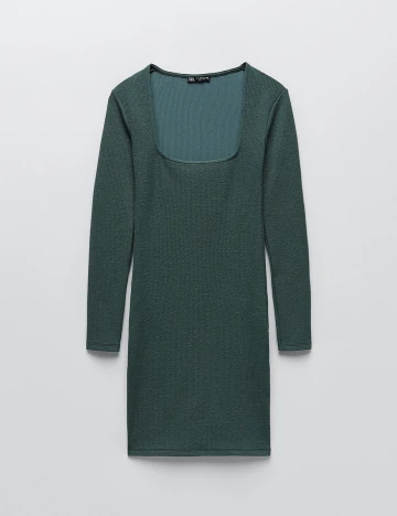 Rochie Zara, verde inchis,S Verde