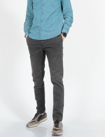 Pantaloni American Eagle, gri inchis