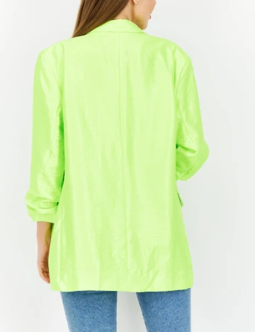 Sacou Oversize River Island, verde neon