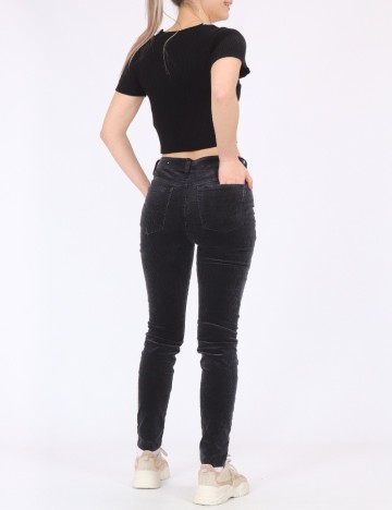 Pantaloni American Eagle, gri inchis