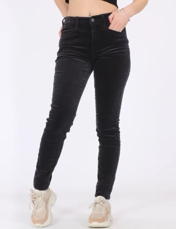 Pantaloni American Eagle, gri inchis