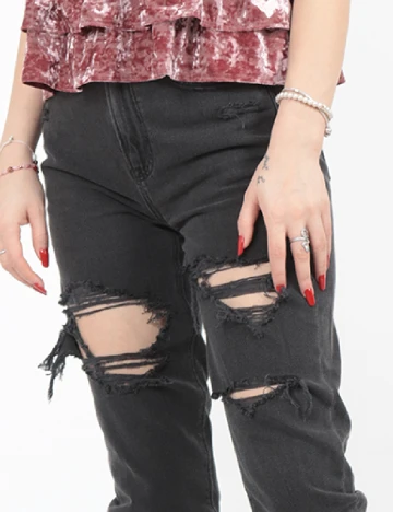 Blugi American Eagle, gri inchis