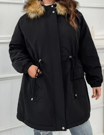 Geaca SHEIN CURVE, negru