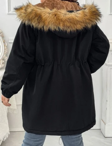 Geaca SHEIN CURVE, negru