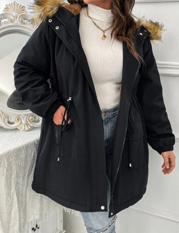 Geaca SHEIN CURVE, negru