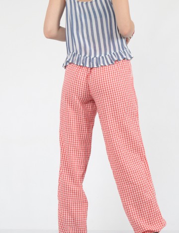 Pantaloni de pijama Aerie, rosu