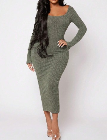 Rochie lunga SHEIN, verde