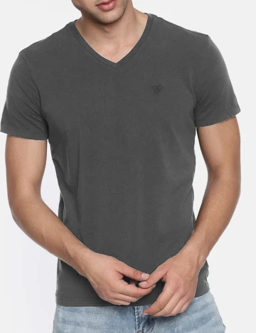 Tricou American Eagle, gri Gri