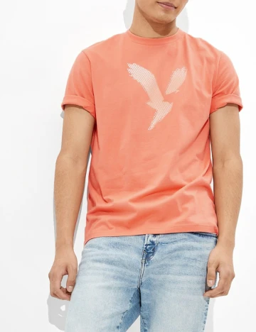Tricou American Eagle, piersica Portocaliu