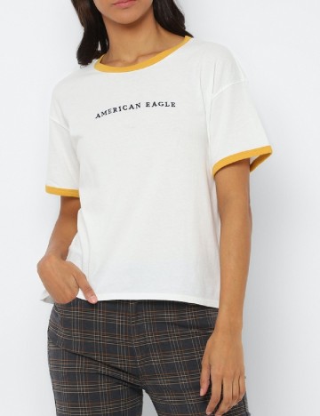
						Tricou American Eagle, alb