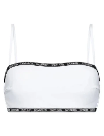 Sutien de baie Calvin Klein, alb Alb