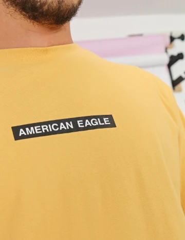 Tricou American Eagle, galben Galben