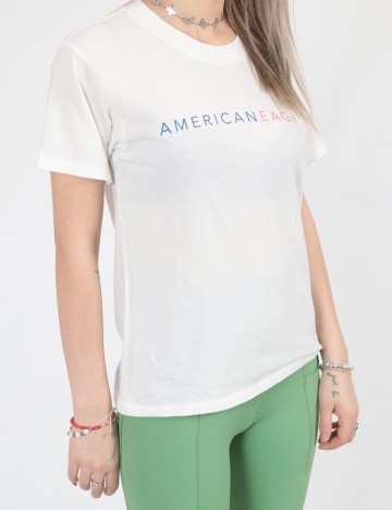 
						Tricou American Eagle, alb