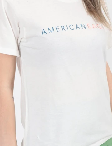 Tricou American Eagle, alb