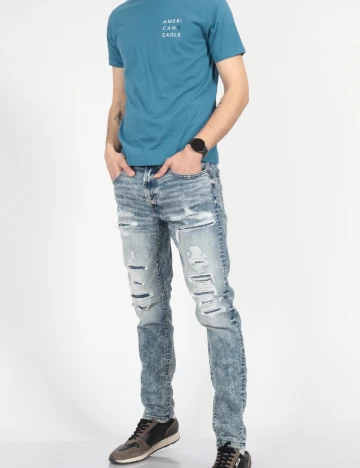 Blugi American Eagle, bleu