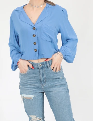 Camasa American Eagle, albastru Albastru