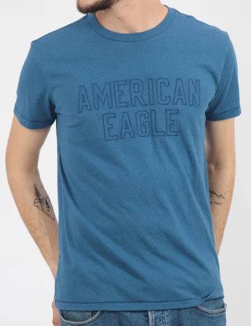 Tricou American Eagle, albastru Albastru