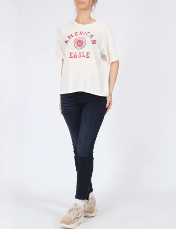 Tricou American Eagle, ecru
