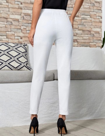 Pantaloni Emery Rose, alb