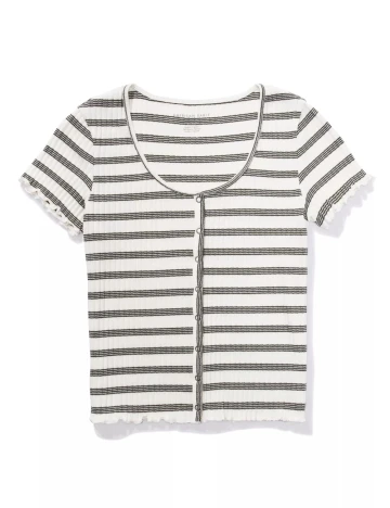 Tricou American Eagle, alb Alb