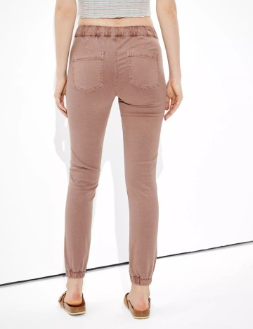 Pantaloni American Eagle, roz pudra
