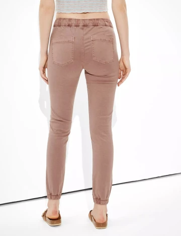 Pantaloni American Eagle, roz pudra