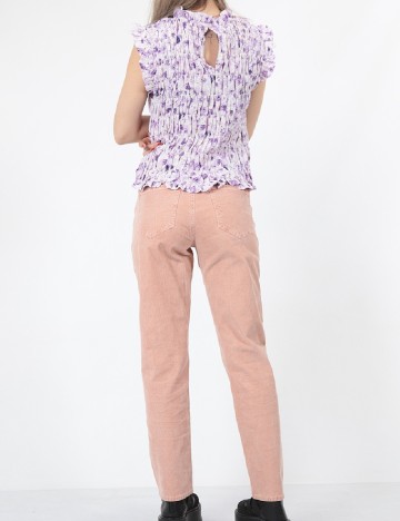 Pantaloni American Eagle, roz pudra