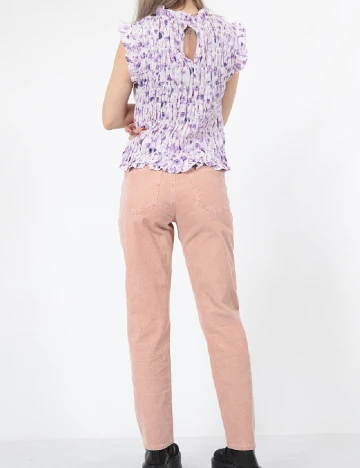 Pantaloni American Eagle, roz pudra