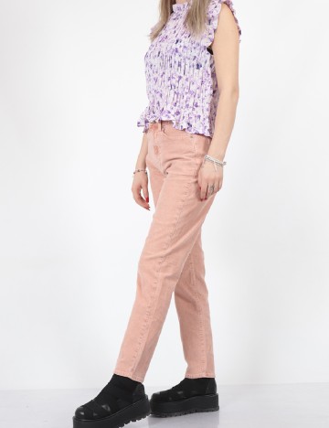 Pantaloni American Eagle, roz pudra