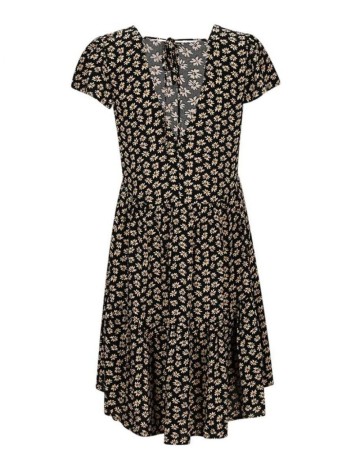 Rochie scurta American Eagle, negru floral