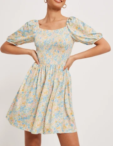 Rochie scurta Vila, mix culori