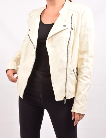 Geaca Only, crem, 38