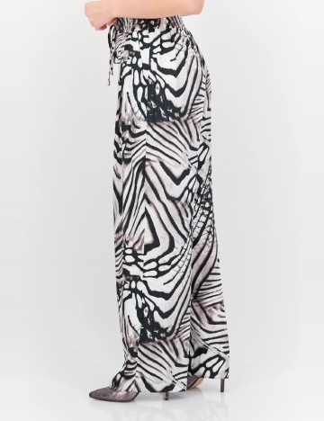 Pantaloni River Island, alb-negru