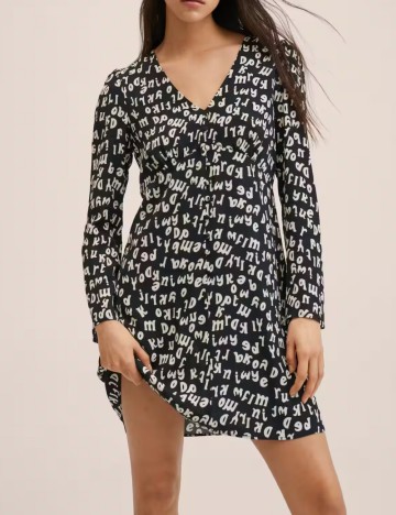 Rochie scurta Mango, negru