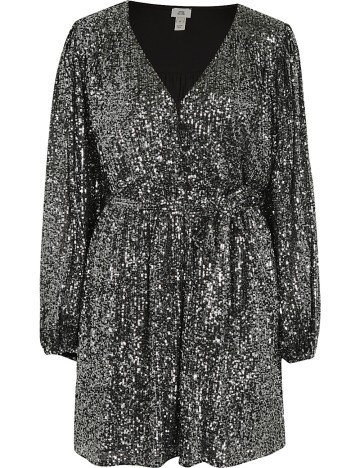 Rochie scurta River Island, argintiu